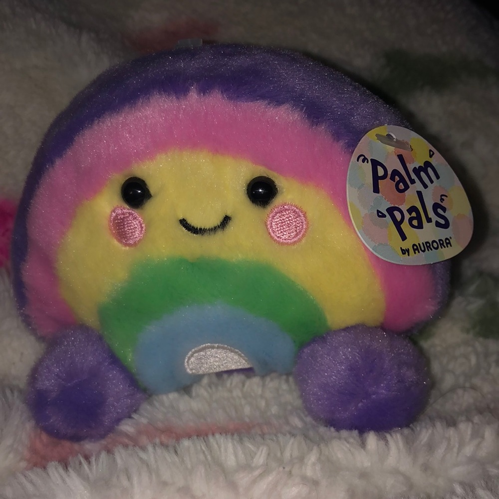 🌈 Bnwt Rainbow palm pal